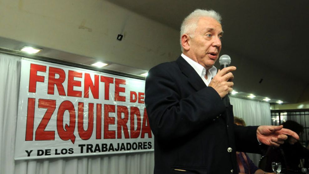 Jorge Altamira y el Frente de Izquierda continúan su campaña.