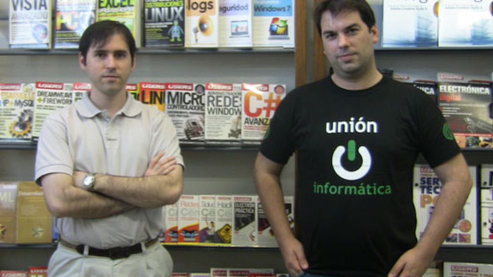 Christian García y Pablo Dorín, representantes de Unión Informática.