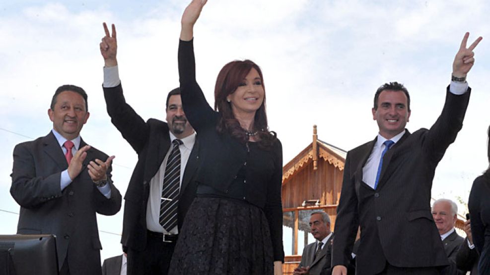 Cristina Kirchner, de campaña por Mendoza.