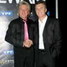 Rod Stewart con Mauricio Macri