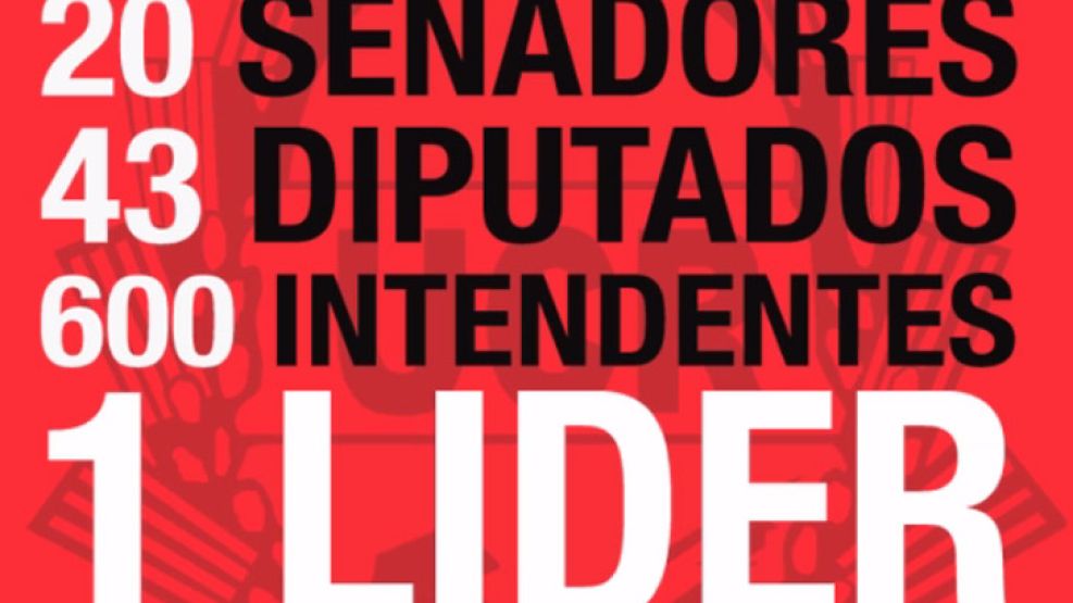 20 senadores, dice el spot de Ricardo Alfonsín.