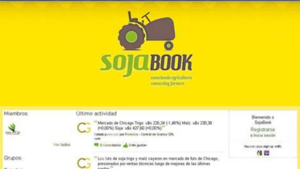 Campo On line. La nueva web sumó 500 usuarios en pocos días.
