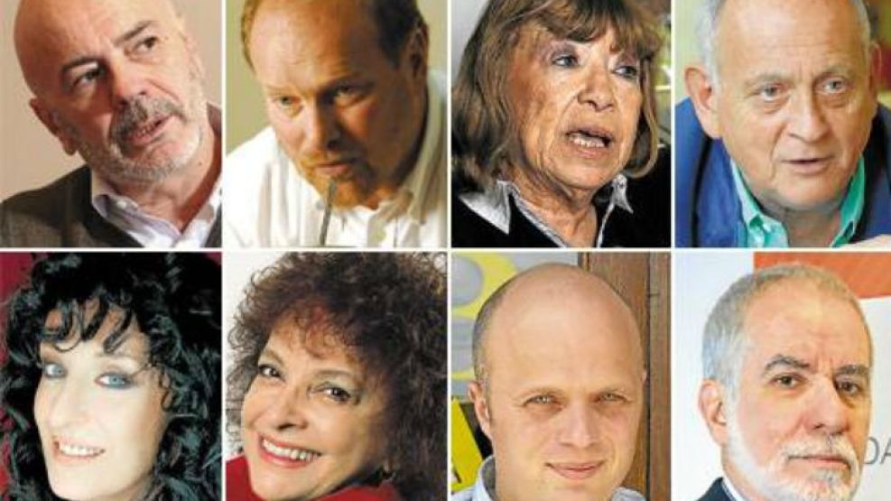 Jorge Telerman, Gustavo Grobocopatel, Fanny Mandelbaum, Samuel Gelblung, Julia Zenko, Cipe Lincovsky, Sebastián Wainraich y Pepe Eliaschev.