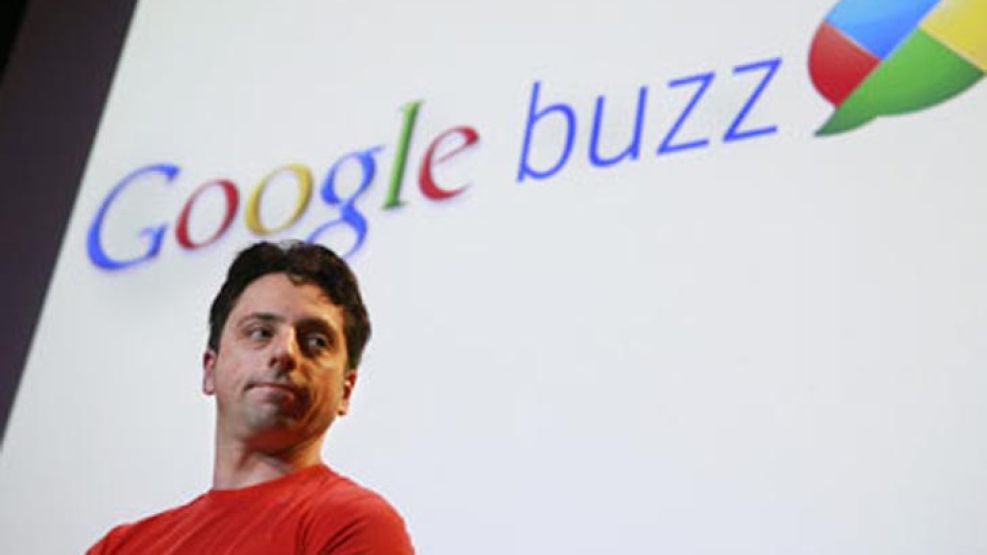 Sergey Brin, cofundador de Google, durante la presentación de Google Buzz.