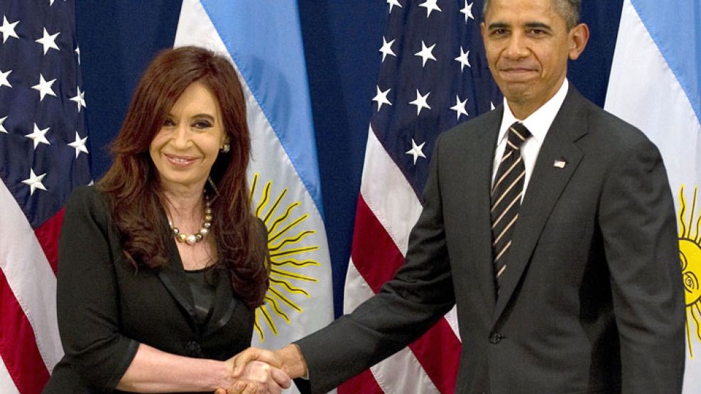 Cristina y Obama en la reunión que tuvieron en el G-20