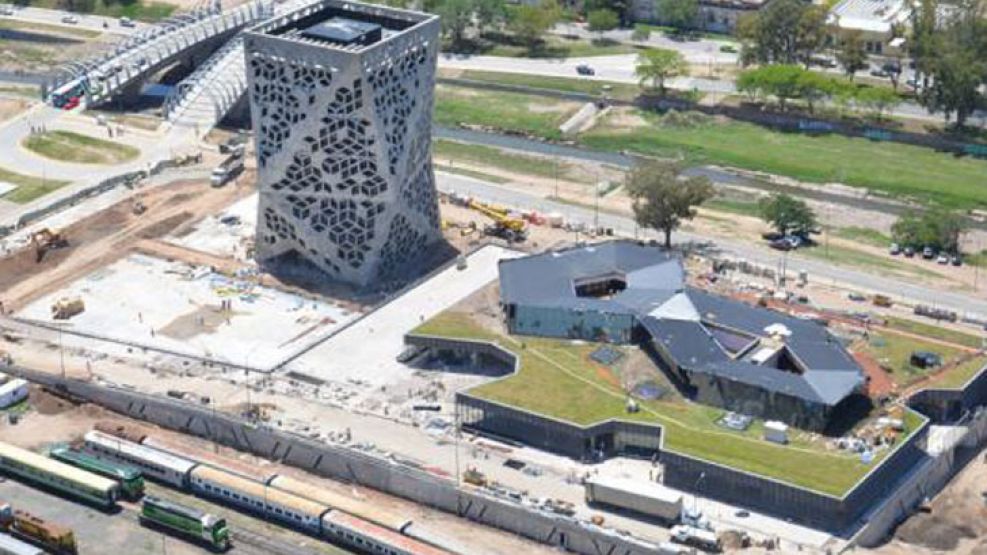 Una vista aérea del Centro Cívico del Bicentenario, donde funcionará la gobernación cordobesa.