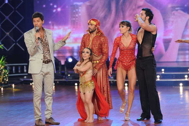 Tinelli con los semifinalistas