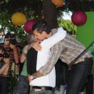 El abrazo entre Gustavo y Marcelo.2