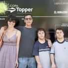 Gustavo Garzón junto a su familia en las finales de la Copa Topper en el Vilas Club de Palermo