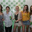 Julieta Pink, Flor Torrente, Carolina Giambutas, Bernardita Barreiro y Luz Cipriotta en el evento de Green by 7UP
