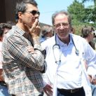 Marcelo y el director del Hospital Dr Julian Tessari.