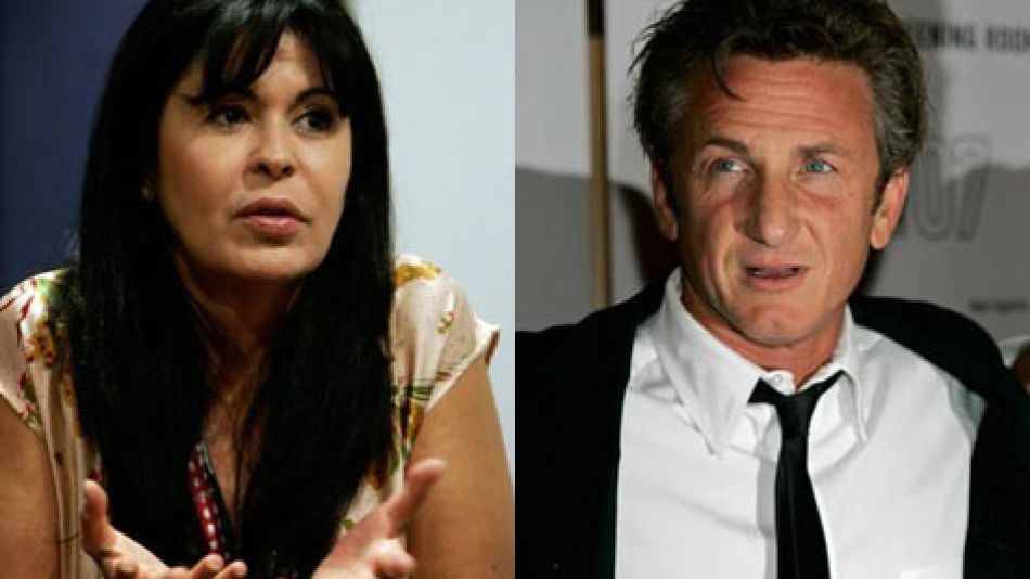 Sean Penn y María Conchita Alonso