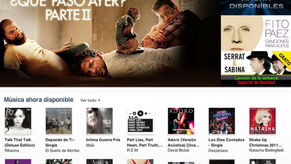 La tienda iTunes de Apple ya está disponible en la Argentina.