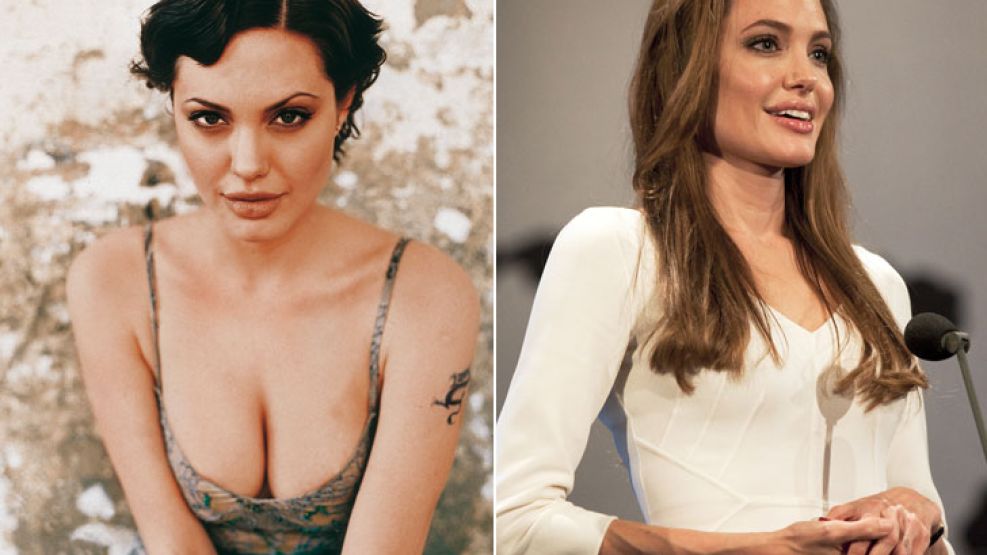 Antes y después, la figura de la actriz.