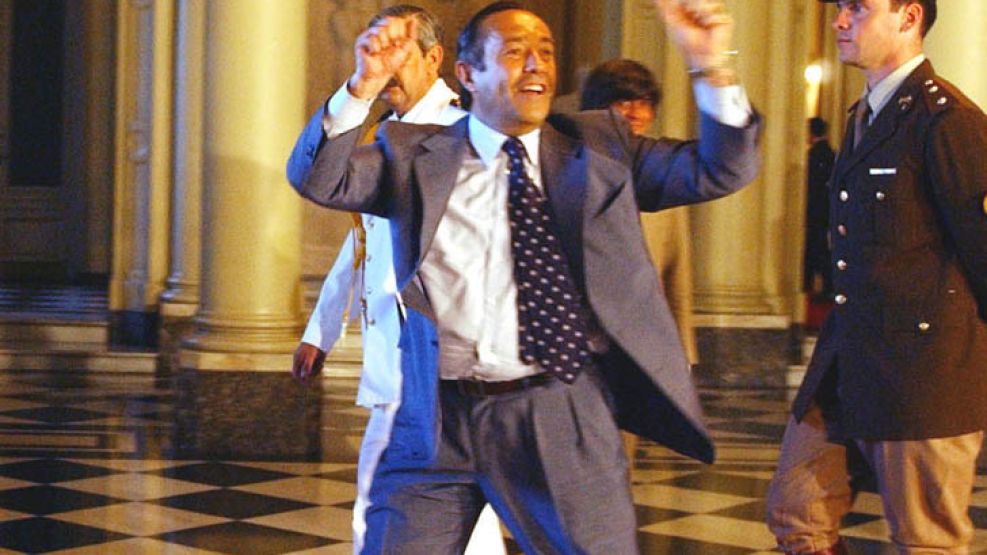 En la Navidad del 2001, Rodríguez Saá presidía la Argentina.