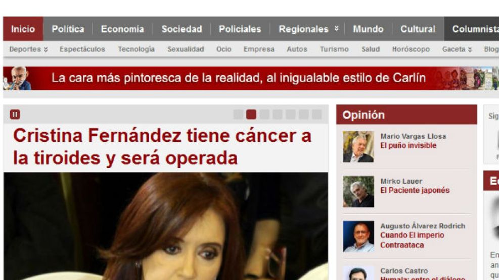 La prensa internacional se hizo eco de la noticia sobre la intervención de CFK.