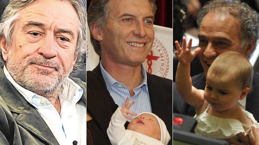Robert De Niro, Mauricio Macri, Aníbal Ibarra.