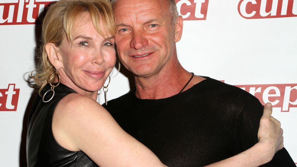 Sting y su esposa Trudi Styler.