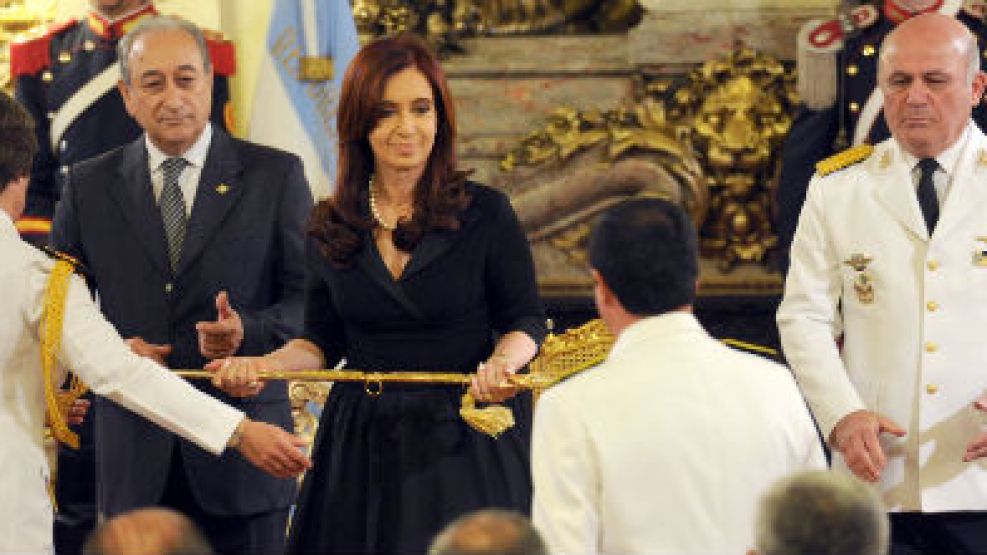 Cristina, durante su última aparición pública, el 28 de diciembre de 2011.