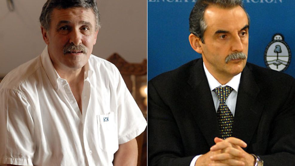 El ex titular de la ONCCA, Marcelo Rossi, y Guillermo Moreno.