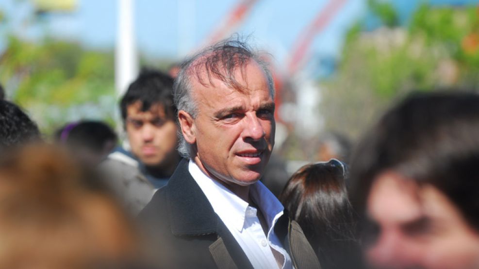 El ex titular del Occovi, Claudio Uberti, en el funeral de su otrora jefe político Néstor Kirchner, en octubre de 2010.