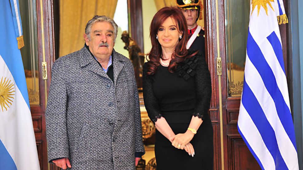 "Pepe" Mujica y Cristina Fernández en la última cumbre del Mercosur.