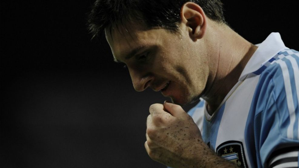 Messi, con la camiseta de la Selección.