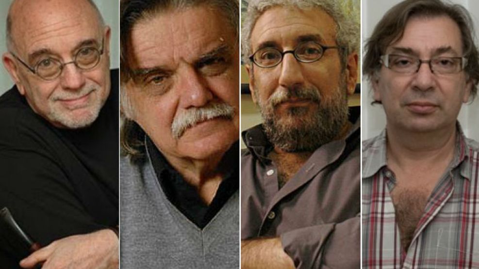 De izq. a der.: Battista, González, Alabarces, Levinas. Nuevo enfrentamiento por el modelo.