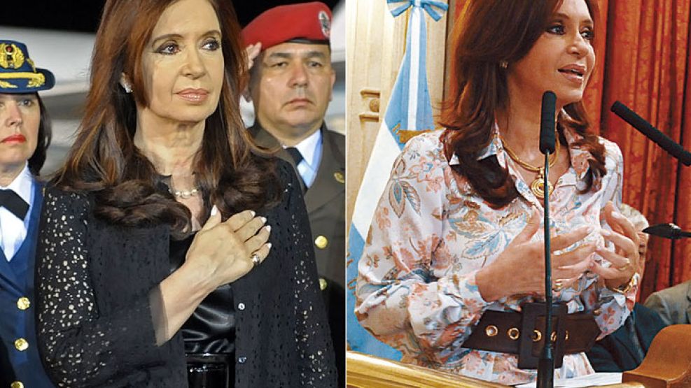 La Presidenta, después y antes de la muerte de Néstor Kirchner. Su luto 'eterno' se prolongó más allá del año tras el fallecimiento de su esposo.