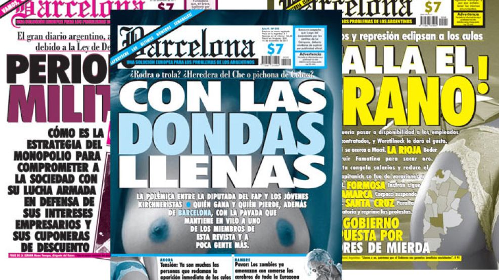 Las paródicas tapas de Revista Barcelona.