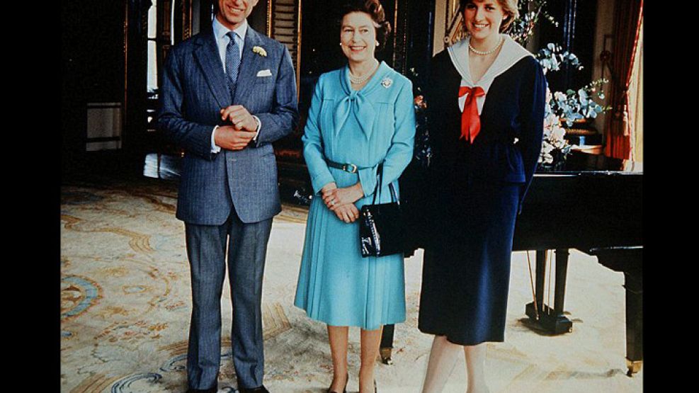 El rey Juan Carlos y Diana, en un viaje que realizó la familia real inglesa a España. 