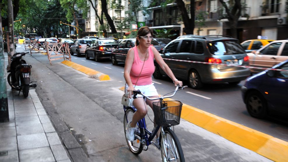 Las ciclovías, emblemas de la gestión macrista en la ciudad.