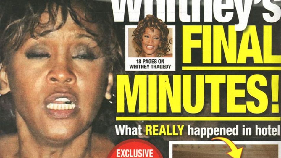 Whitney Houston en el National Enquirer