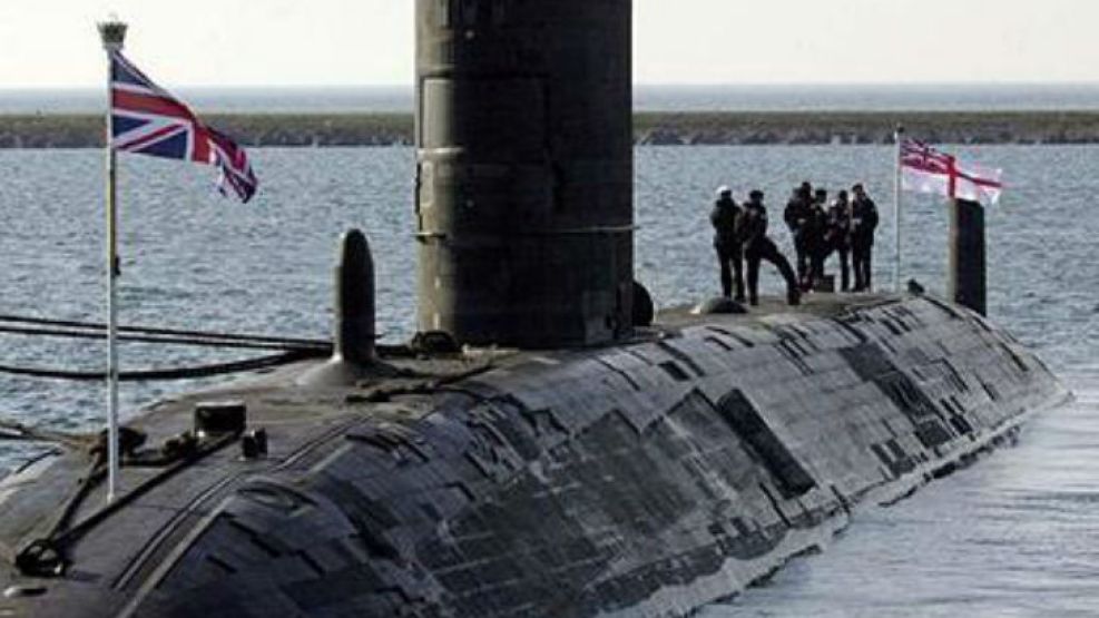 Una foto del submarino inglés