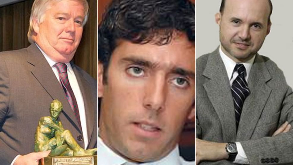 Jorge Stuart Milne, Federico Tomasevich y Enrique D'Alessandro, inversores del retorno de la cadena a la Argentina.