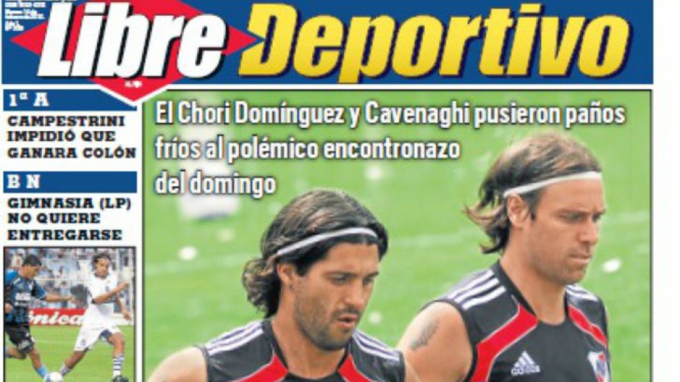 La portada de Libre Deportivo de este martes. 