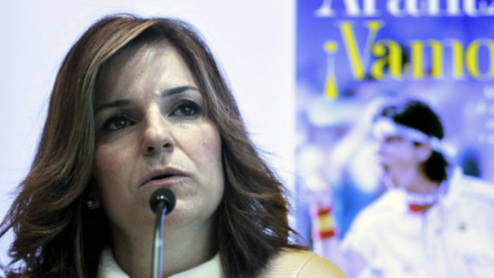 La ex tenista española Arantxa Sánchez Vicario en la presentación de su polémica biografía.