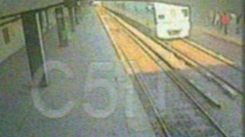 Captura de video del momento del accidente.