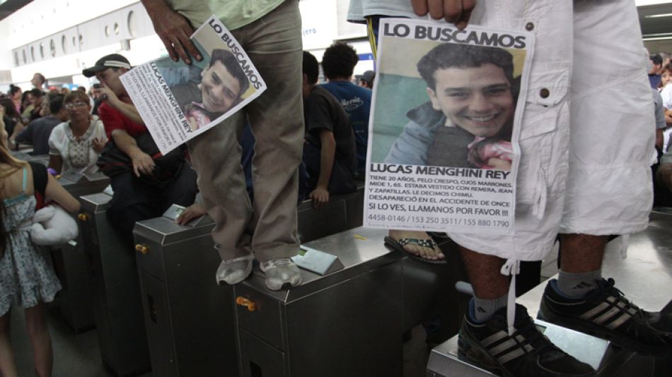 Lucas era intensamente buscado desde el día del choque en Once.