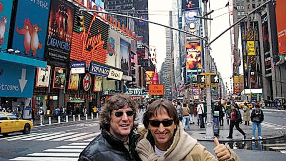 El vicepresidente junto a su amigo de la infancia de viaje por Nueva York.