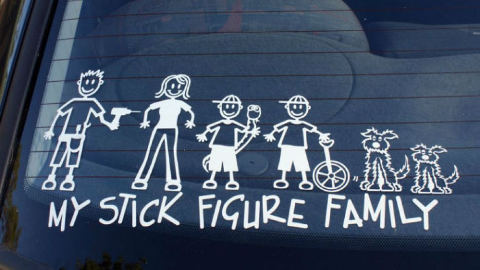 Las ?family stickers? dan información sobre la composición de una familia.