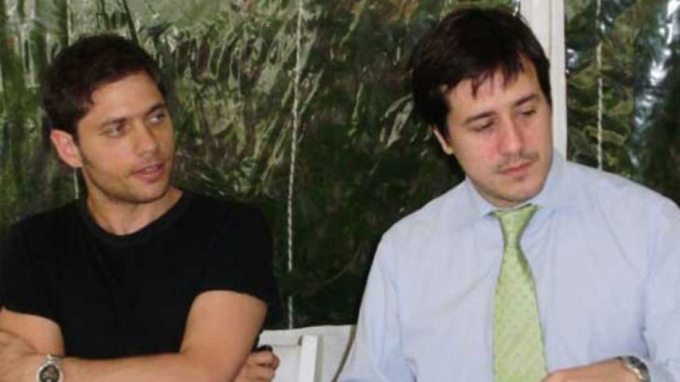 De izq. a der.: Kicillof y Mariano Recalde, durante 2011, durante la gestión compartida en Aerolíneas Argentinas.