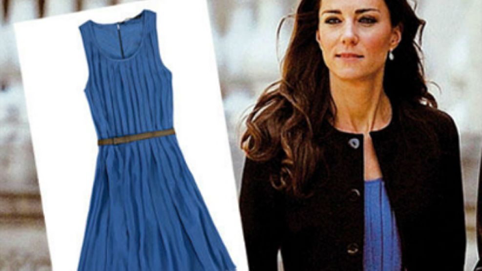 Kate Middleton luce un vestido de Zara de 59 euros.