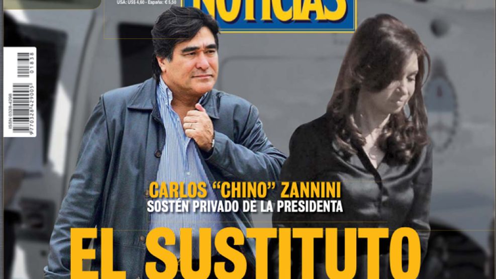 Carlos "Chino" Zannini, secretario de Legal y Técnica y sostén privado de la presidenta, en Noticias de esta semana. 