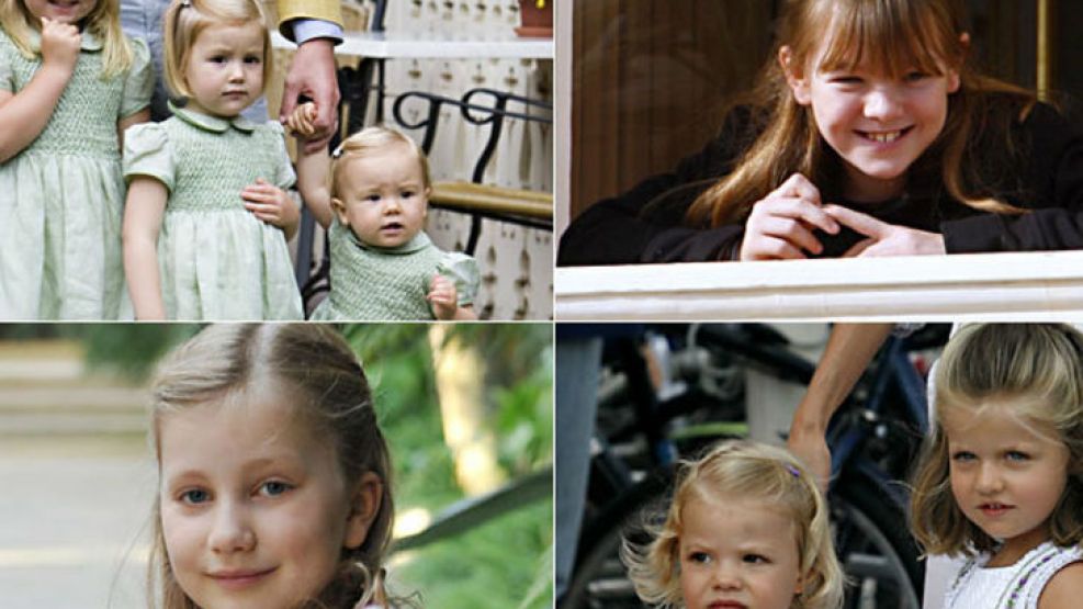Las pequeñas princesas de Holanda, Mónaco, Bélgica y España