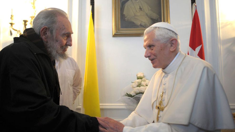 Fidel Castro (85) y el Papa (84), juntos en La Habana.