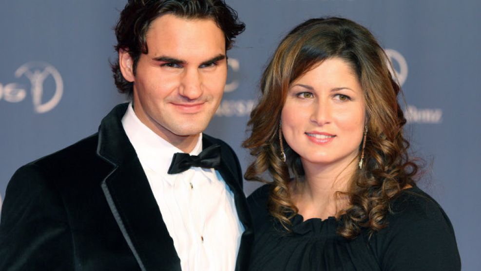 Federer y Mirka.