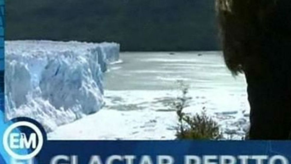 Una imagen del Perito Moreno que hoy no se verá en el canal de la corona.