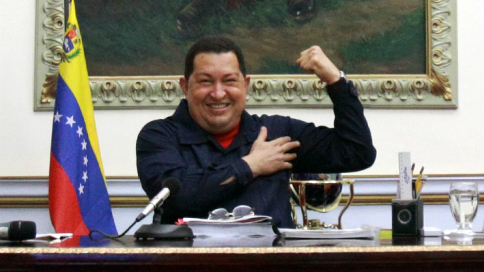 29 de marzo. Una de las últimas imágenes de Chávez sobre su escritorio.