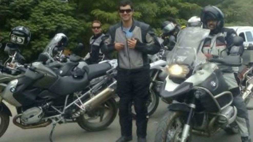 Urtubey en noviembre de 2011, en un viaje en moto a Tarija.
